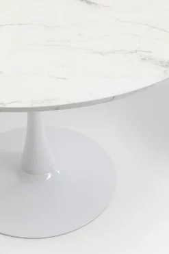 KARE Tisch Schickeria Marmor Weiß Ø110cm Outlet