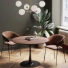 KARE Tisch Schickeria Walnussoptik Schwarz Ø110cm Discount