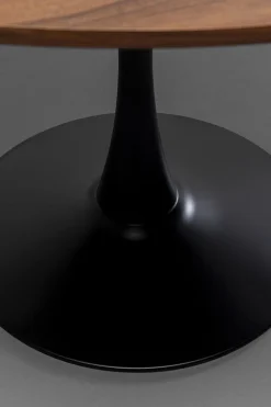 KARE Tisch Schickeria Walnussoptik Schwarz Ø110cm Discount