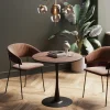 KARE Tisch Schickeria Walnussoptik Schwarz Ø80cm Clearance