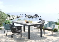 KARE Tisch Sorrento Grau180x90cm Hot