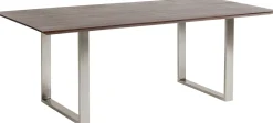 KARE Tisch Symphony Dunkel Chrom 160x80 Outlet