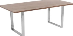 KARE Tisch Symphony Dunkel Chrom 160x80 Outlet