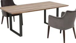 KARE Tisch Symphony Rohstahl 160x80