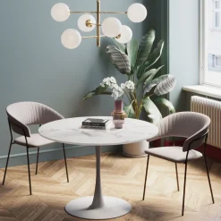 KARE Tisch Veneto Marmor Weiß Ø110cm Hot