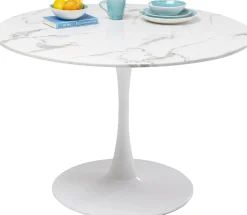 KARE Tisch Veneto Marmor Weiß Ø110cm Hot