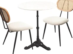 KARE Tischgruppe Bistro Rosalie Creme (3/tlg.) Outlet