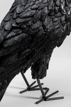 KARE Tischleuchte Animal Crow Matt Schwarz 34cm Hot