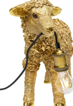 KARE Tischleuchte Animal Flower Sheep Gold 36cm Sale