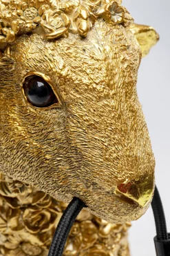 KARE Tischleuchte Animal Flower Sheep Gold 36cm Sale