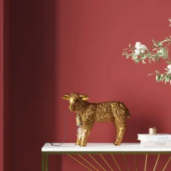 KARE Tischleuchte Animal Flower Sheep Gold 36cm Sale