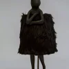 KARE Tischleuchte Animal Rabbit Fur Schwarz/Gold 68cm Hot