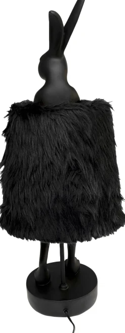 KARE Tischleuchte Animal Rabbit Fur Schwarz/Gold 68cm Hot