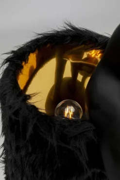 KARE Tischleuchte Animal Rabbit Fur Schwarz/Gold 68cm Hot