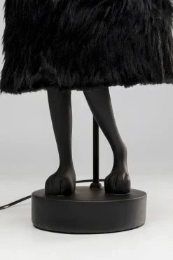 KARE Tischleuchte Animal Rabbit Fur Schwarz/Gold 68cm Hot