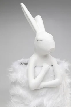 KARE Tischleuchte Animal Rabbit Fur Weiß/Silber 68cm Hot