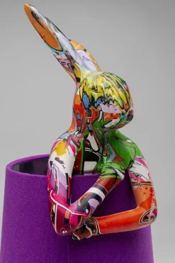 KARE Tischleuchte Animal Rabbit Graffiti/Lila 50cm New