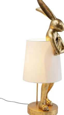 KARE Tischleuchte Animal Rabbit Gold/Weiß 88cm Outlet