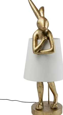 KARE Tischleuchte Animal Rabbit Gold/Weiß 88cm Outlet