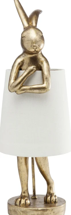 KARE Tischleuchte Animal Rabbit Gold/Weiß 68cm Online