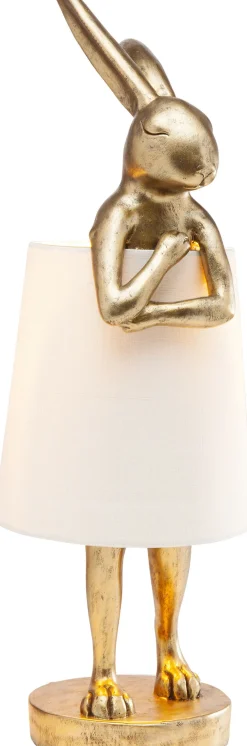 KARE Tischleuchte Animal Rabbit Gold/Weiß 68cm Online