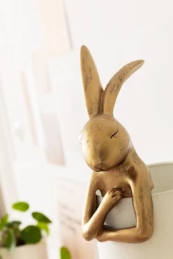 KARE Tischleuchte Animal Rabbit Gold/Weiß 68cm Online