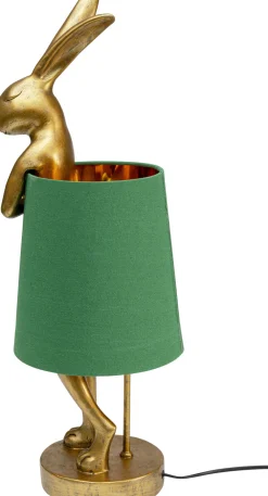 KARE Tischleuchte Animal Rabbit Gold/Grün 68cm Hot