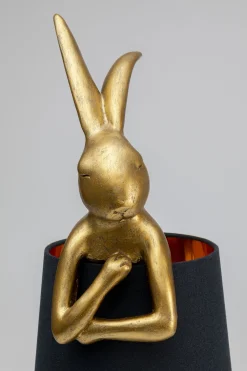 KARE Tischleuchte Animal Rabbit Gold/Schwarz 68cm Outlet