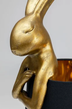 KARE Tischleuchte Animal Rabbit Gold/Schwarz 68cm Outlet