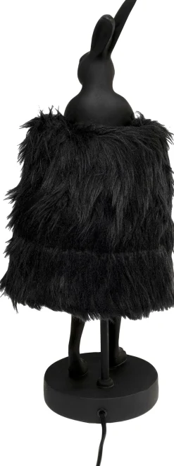KARE Tischleuchte Animal Rabbit Fur Schwarz/Gold 50cm Hot