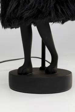 KARE Tischleuchte Animal Rabbit Fur Schwarz/Gold 50cm Hot