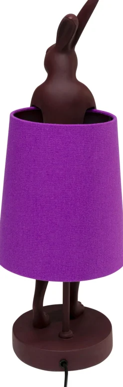KARE Tischleuchte Animal Rabbit Rot/Lila 50cm Hot