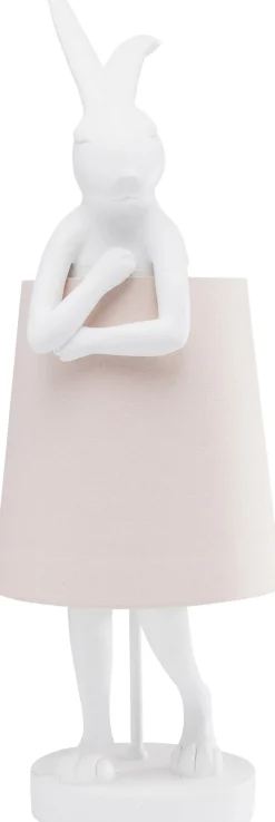 KARE Tischleuchte Animal Rabbit Weiß/Rosa 68cm Discount