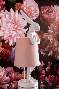 KARE Tischleuchte Animal Rabbit Weiß/Rosa 68cm Discount