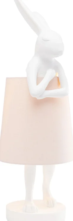 KARE Tischleuchte Animal Rabbit Weiß/Rosa 68cm Discount