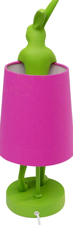 KARE Tischleuchte Animal Rabbit Grün/Pink 50cm New