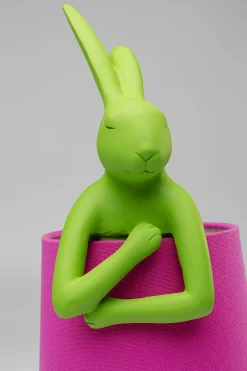 KARE Tischleuchte Animal Rabbit Grün/Pink 50cm New