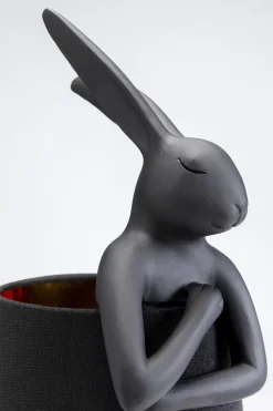 KARE Tischleuchte Animal Rabbit Matt Schwarz 50cm Outlet
