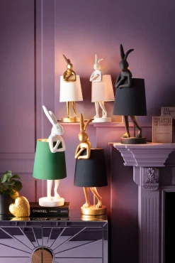 KARE Tischleuchte Animal Rabbit Weiß/Rosa 50cm Best
