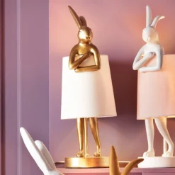 KARE Tischleuchte Animal Rabbit Gold/Weiß 50cm Clearance