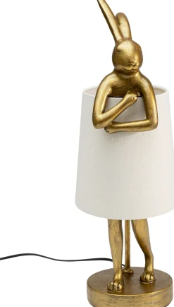 KARE Tischleuchte Animal Rabbit Gold/Weiß 50cm Clearance