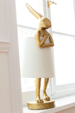 KARE Tischleuchte Animal Rabbit Gold/Weiß 50cm Clearance