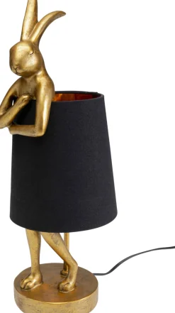 KARE Tischleuchte Animal Rabbit Gold/Schwarz 50cm Clearance
