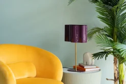 KARE Tischleuchte Cloudy Oval Pflaume 49cm Clearance