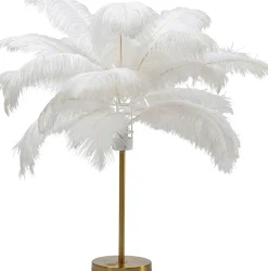 KARE Tischleuchte Feather Palm Weiß 60cm Sale