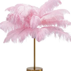 KARE Tischleuchte Feather Palm Pink 60cm New