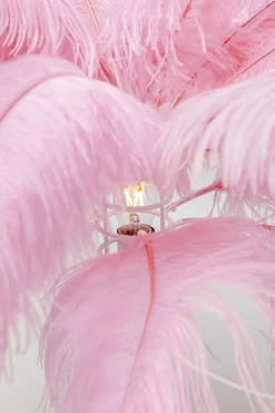 KARE Tischleuchte Feather Palm Pink 60cm New