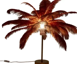 KARE Tischleuchte Feather Palm Braun 60cm Hot