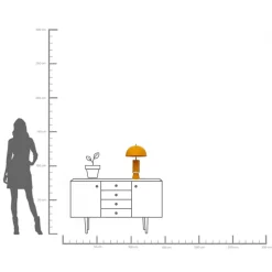 KARE Tischleuchte Josy Gelb 51cm Online