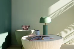 KARE Tischleuchte Loungy Salbei 38cm New